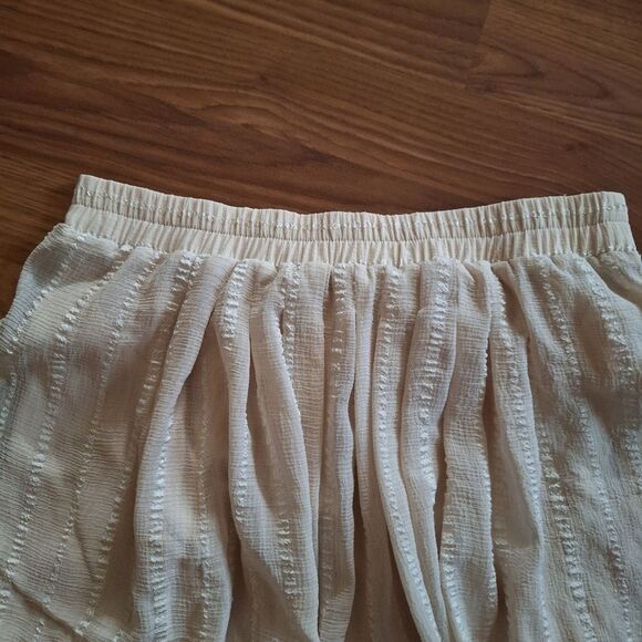 Forever 21 Womens Midi Skirt Beige Flowy Small - Picture 7 of 15